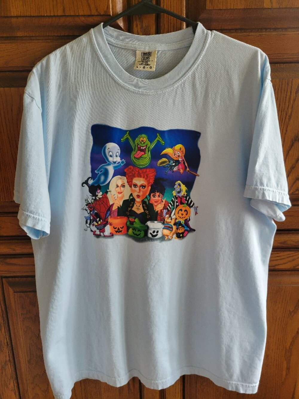 Comfort Colors Large Tshirt Halloween graphic Hocus Pocus Casper Ghostbusters